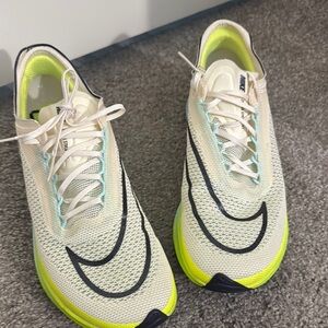 Nike White and Neon Green Sneakers